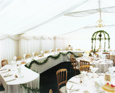 Wedding Marquee - Horseshoe Top Table